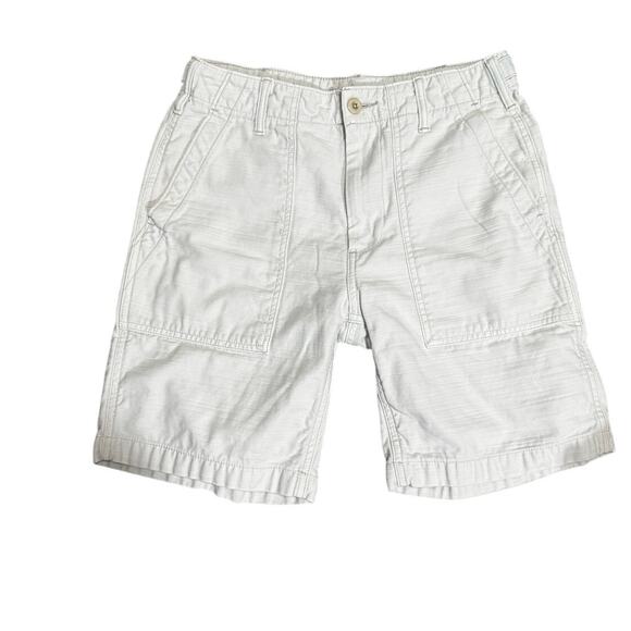 Outerknown Organic Cotton Utility Shorts White Size 28 - Picture 1 of 6